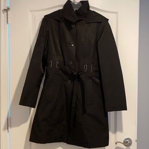 Black Via Spiga Raincoat